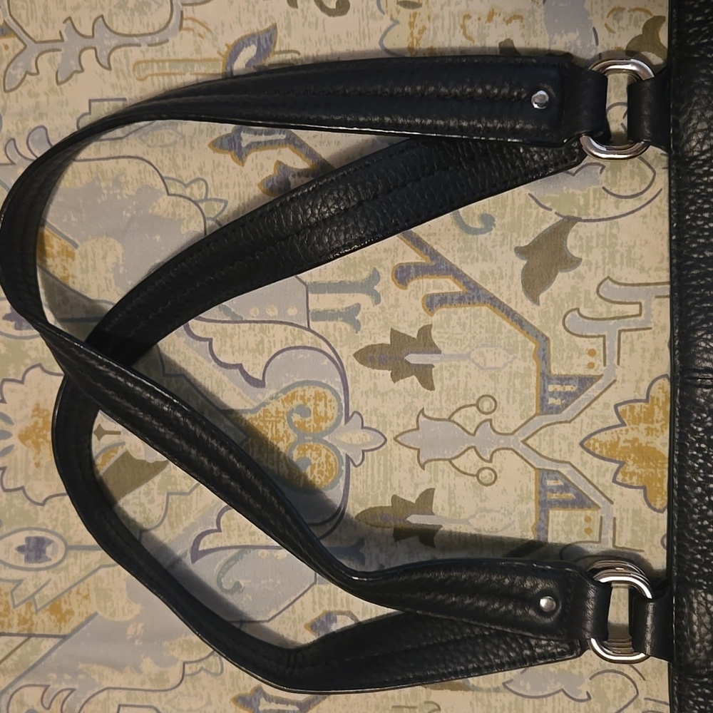 Cole Haan Black Leather Tote - Picture 6 of 16